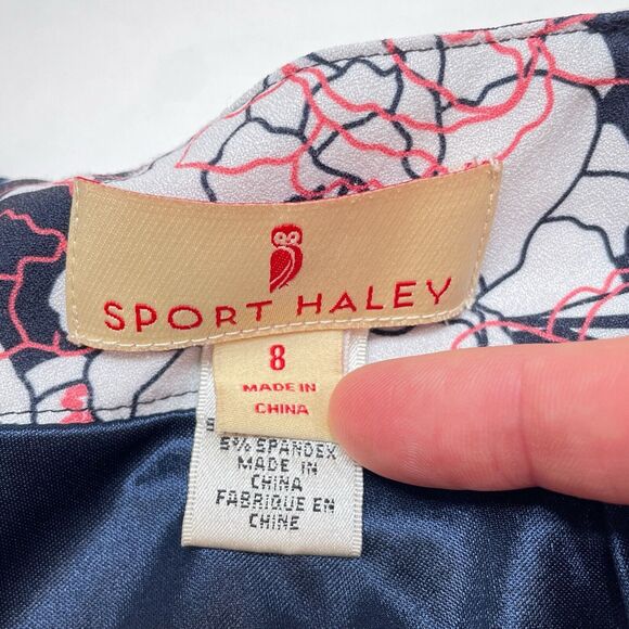 Sport Haley Skort Skirt Size 8 Blue Pink Floral Mini Golf Tennis Athleisure - Picture 5 of 8